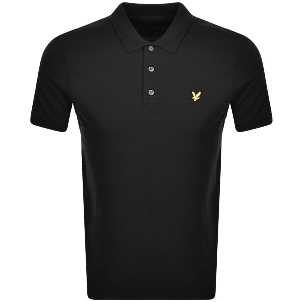 Alternative Image for ProductLyle And Scott Short Sleeved Polo T Shirt Black1